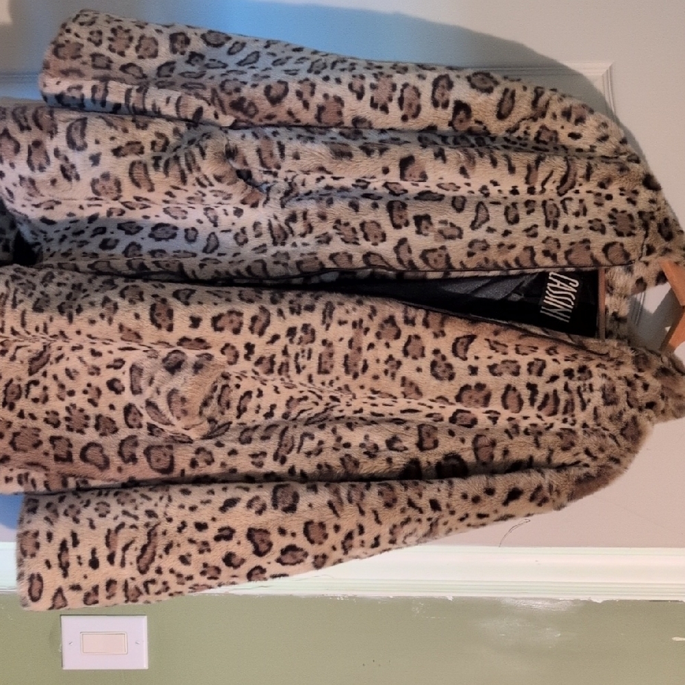 Sami & Jo Animal Print Teddy Jacket